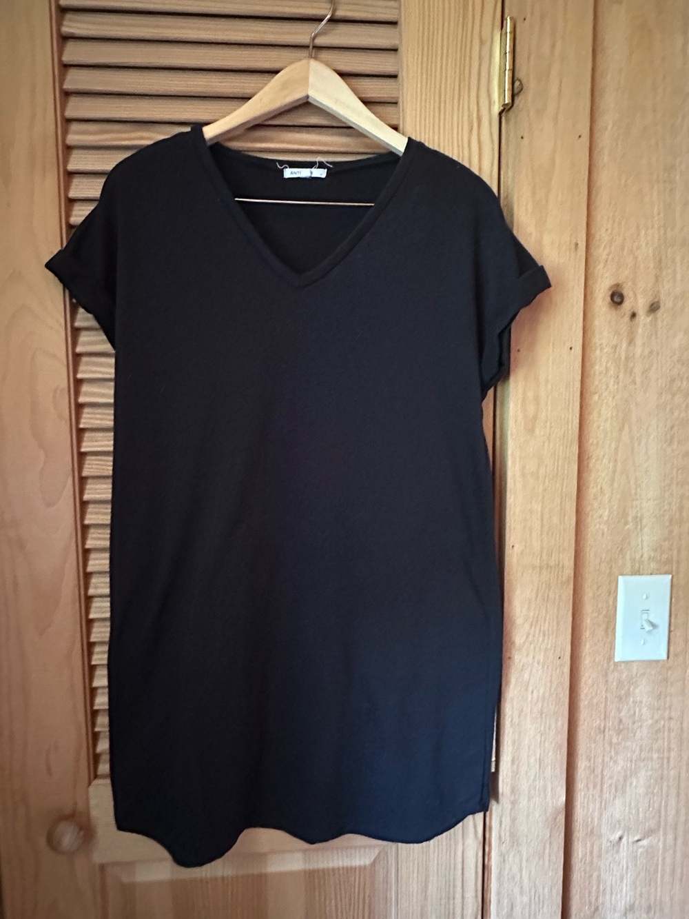 Black t shirt dress